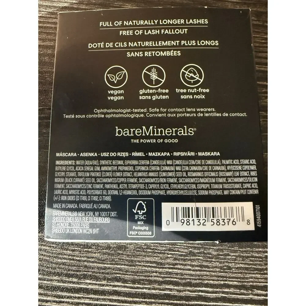 NWT BareMinerals Fully Grown Lash Strength & Length 2ML Travel Size